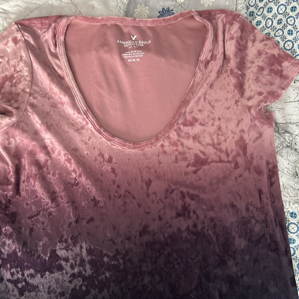 American Eagle outfitters crushed velvet top - Picture 4 of 6
